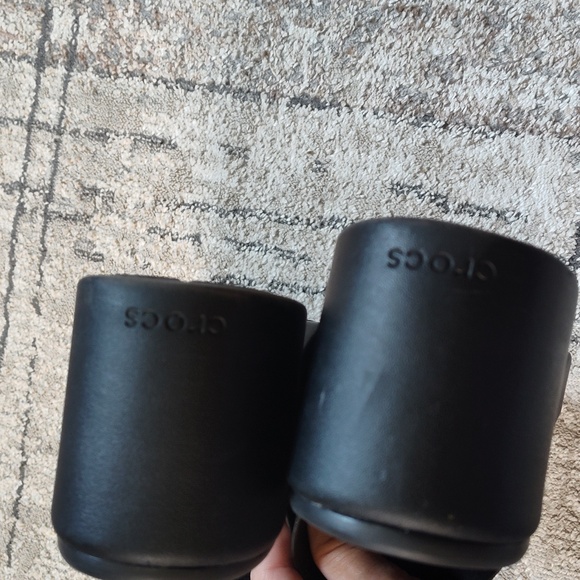 Crocs, Ladies LiteRide Mules, Black, Sz 10 - Picture 3 of 6